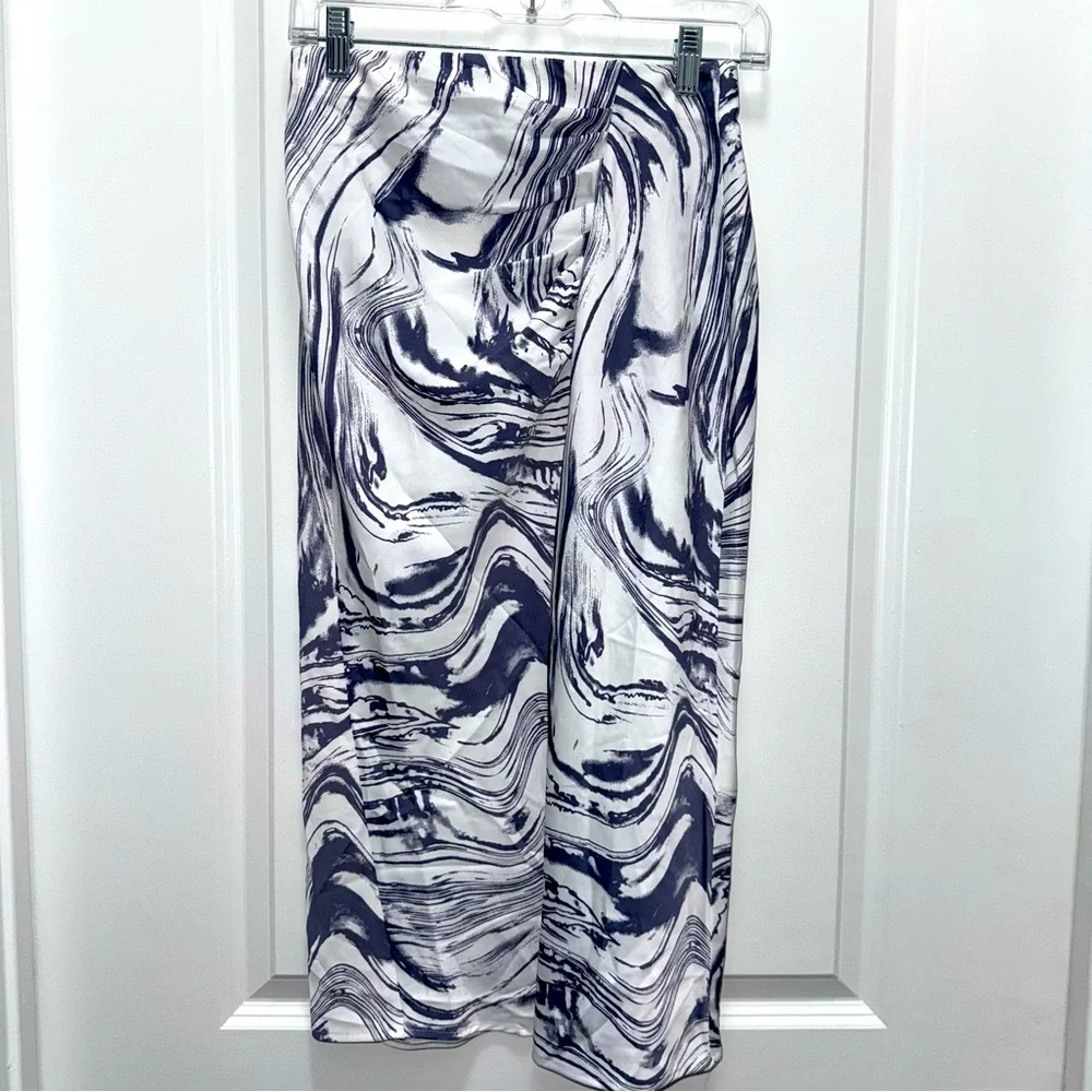 NWOT Target A New Day Ruched Satin Midi High Waisted Slip Skirt